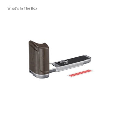 SmallRig 5707 L-Shaped Mount Plate with Wooden Handle for Nikon Z f, silver